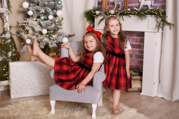 oryginalna mini sesja świąteczna zimowa w studio w Częstochowie Fleszkastudio