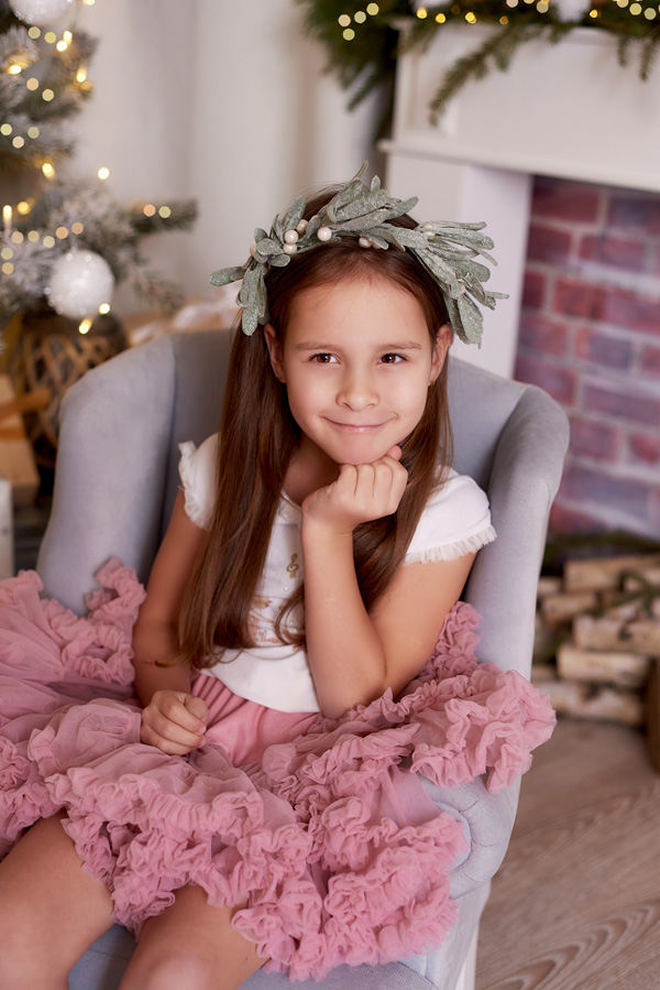 oryginalna mini sesja świąteczna zimowa w studio w Częstochowie Fleszkastudio